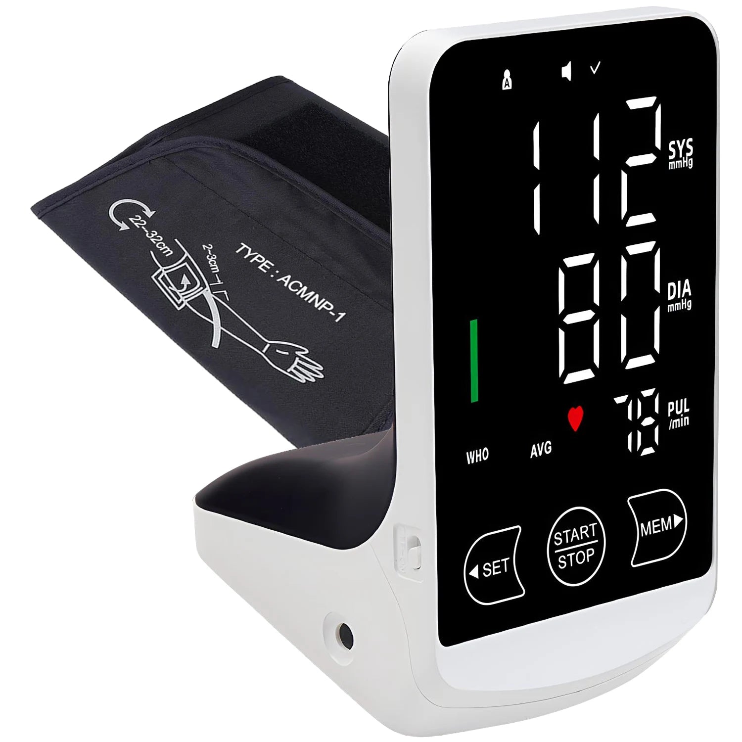 Blood Pressure Machine Arm-type Digital Blood Pressure Monitor Home Medical Sphygmomanometer Automatic Tonometer