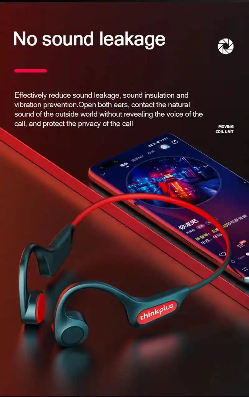 Tidesmit Bone Conduction Wireless Headphones - Bluetooth 5.3 Waterproof Tidesmit