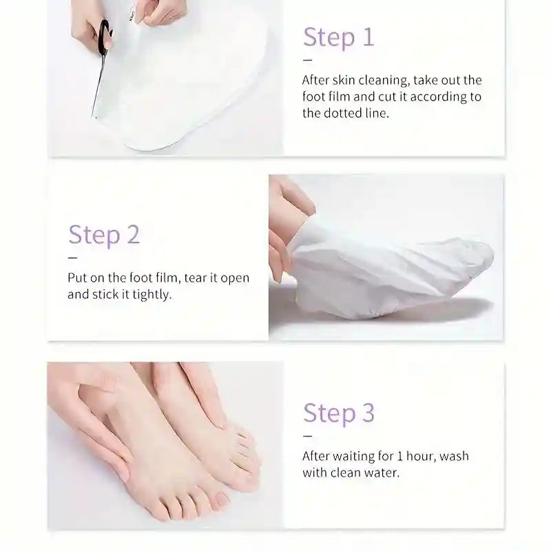 Foot Peel Mask - Professional Exfoliating Treatment for Cracked Heels Scrubs Treatments Tidesmit