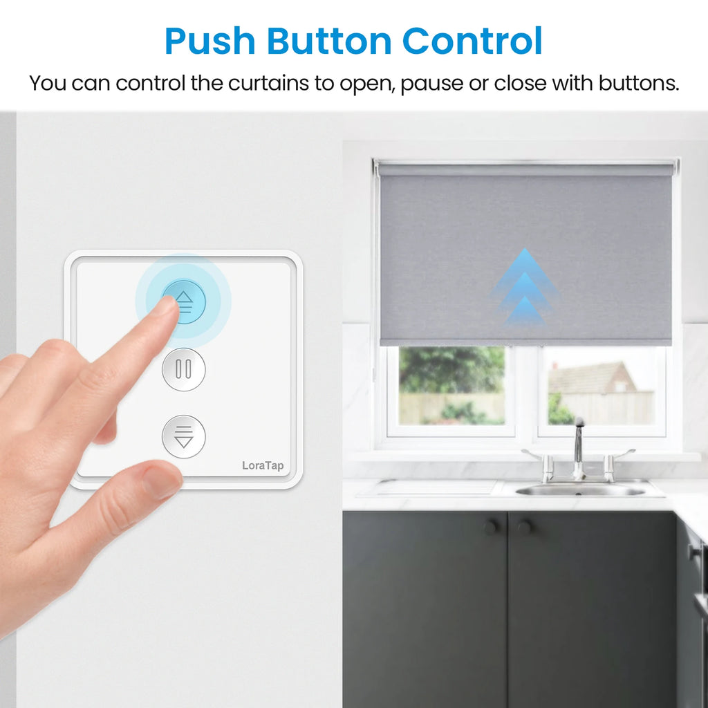 Smart Curtain Switch for Tuya Blinds with Precise Percentage Control Tidesmit
