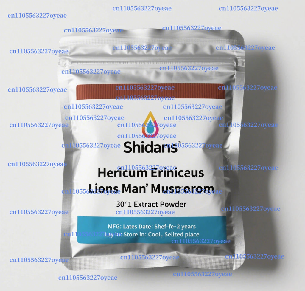 Customized Proportion Lions Mane Mushroom Extract Powder Packaging Bulk Hericium Erinaceus Out Packing Aluminum Foil Bag