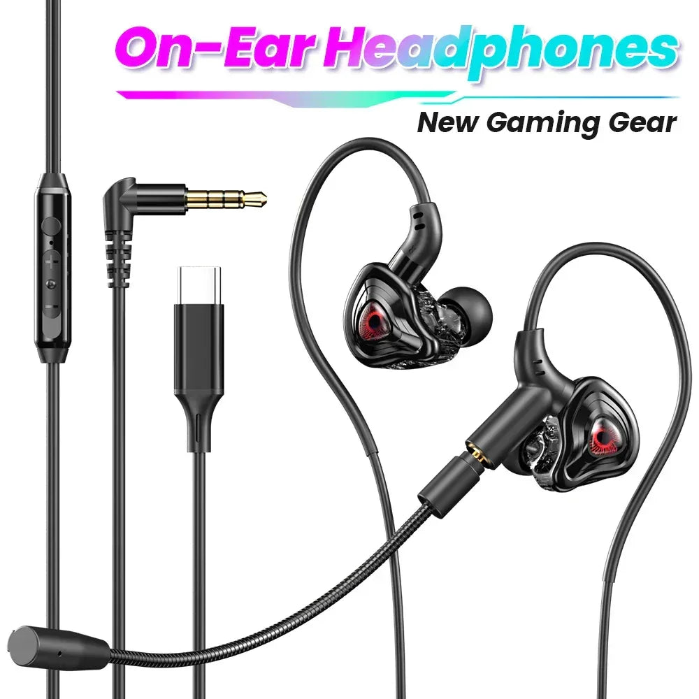 Wired In-Ear Headphones with Dual Microphone - Tidesmit 90° Elbow Tidesmit