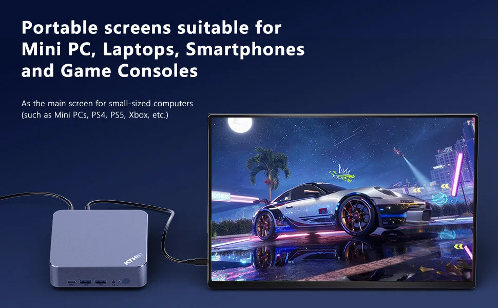 16" 2.5K 165hz 144hz Portable Monitor 1920*1200 16:10 100%sRGB 450Cd/m² Travel Gaming Display for Laptop Switch ps4 ps5 Xbox