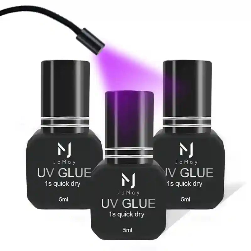 UV Eyelash Extension Glue 5ml - 0.1s Fast Dry Strong Hold Eye Massage Instrument Tidesmit