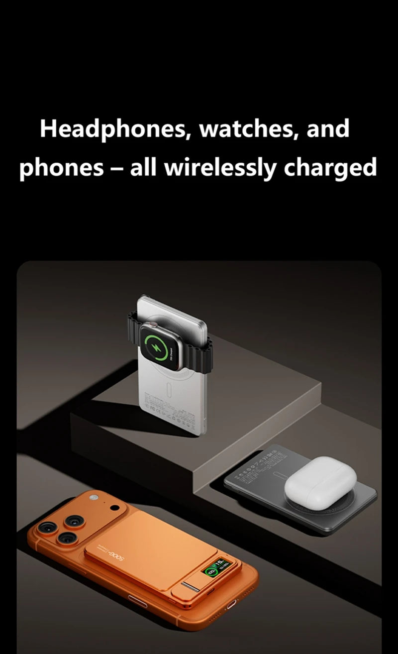 Magnetic Wireless Power Bank 10000mAh with 20W PD Fast Charging Tidesmit