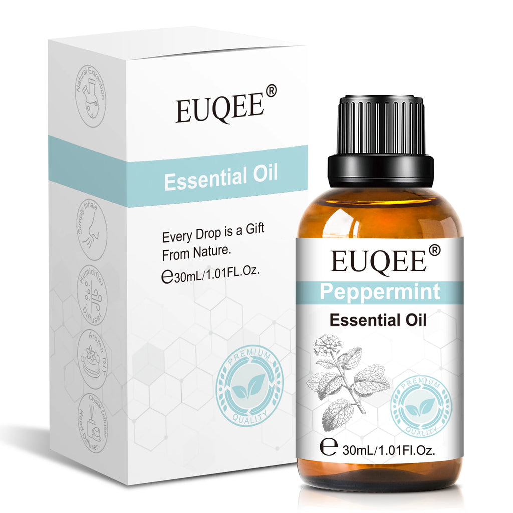 EUQEE 30ml Lavender Aromatherapy Essential Oil Sandalwood Eucalyptus Peppermint Citronella Vanilla Cinnamon Reed Diffuser Oils
