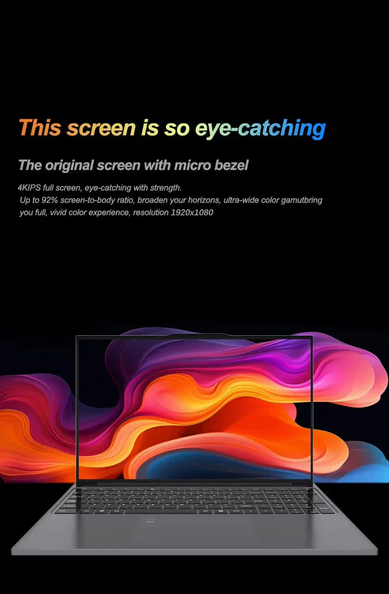 Gaiming Laptop Intel Core i9 10980HK/9900 Windows 11 Notebook PC 16GB RAM 1TB SSD Portable Slim 15.6" Laptops Office PC Gamer