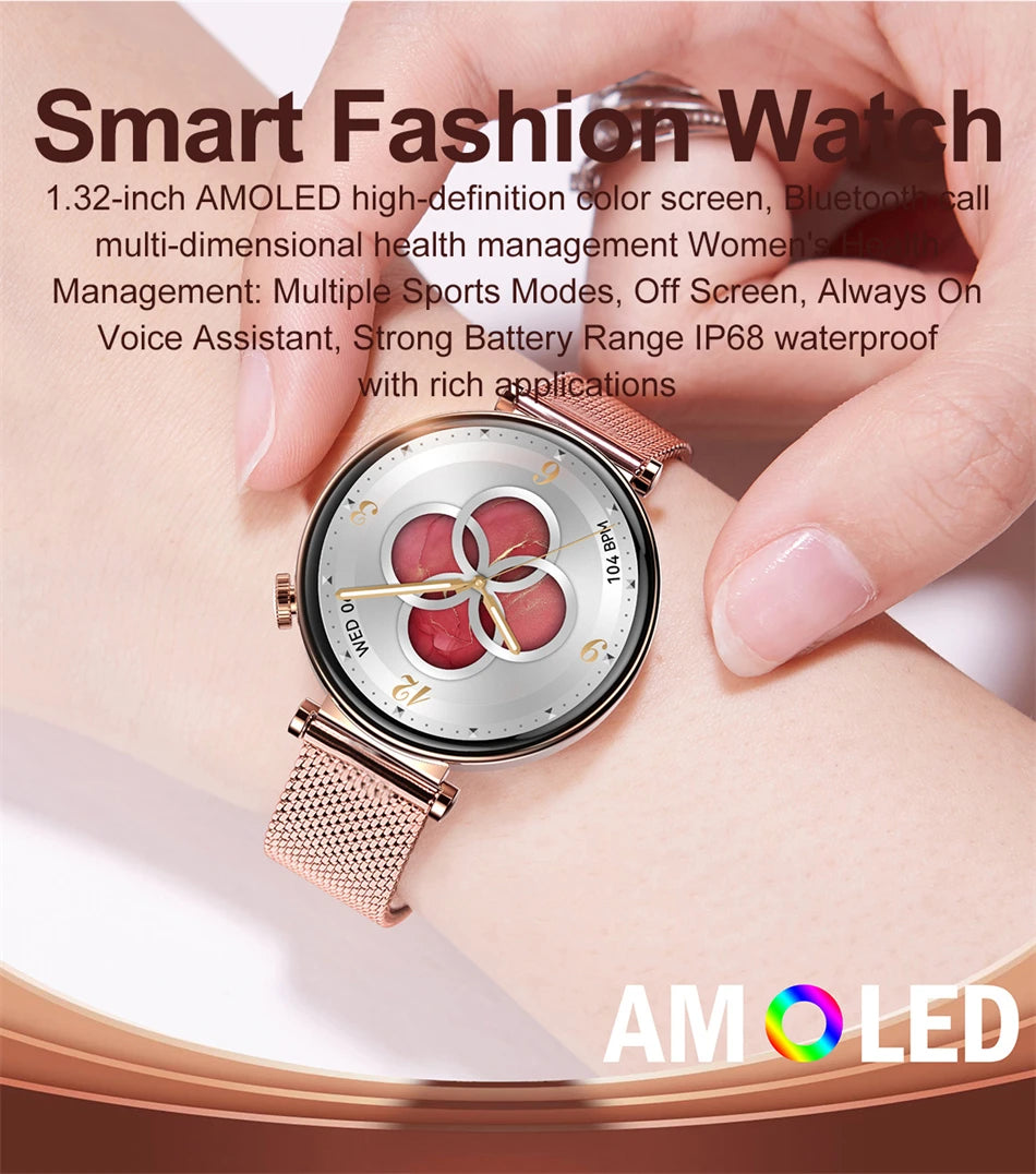 2026 New For Original Watch Mini Women Smartwatch GPS motion trail NFC 466*466 HD Full screen touch Ladies Smartwatch