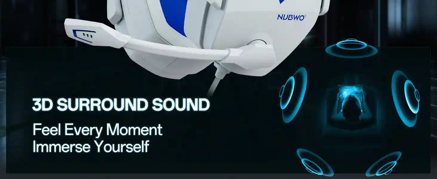 Tidesmit Gaming Headset with Mic for PS5 Xbox PC - Low Latency Audio Tidesmit