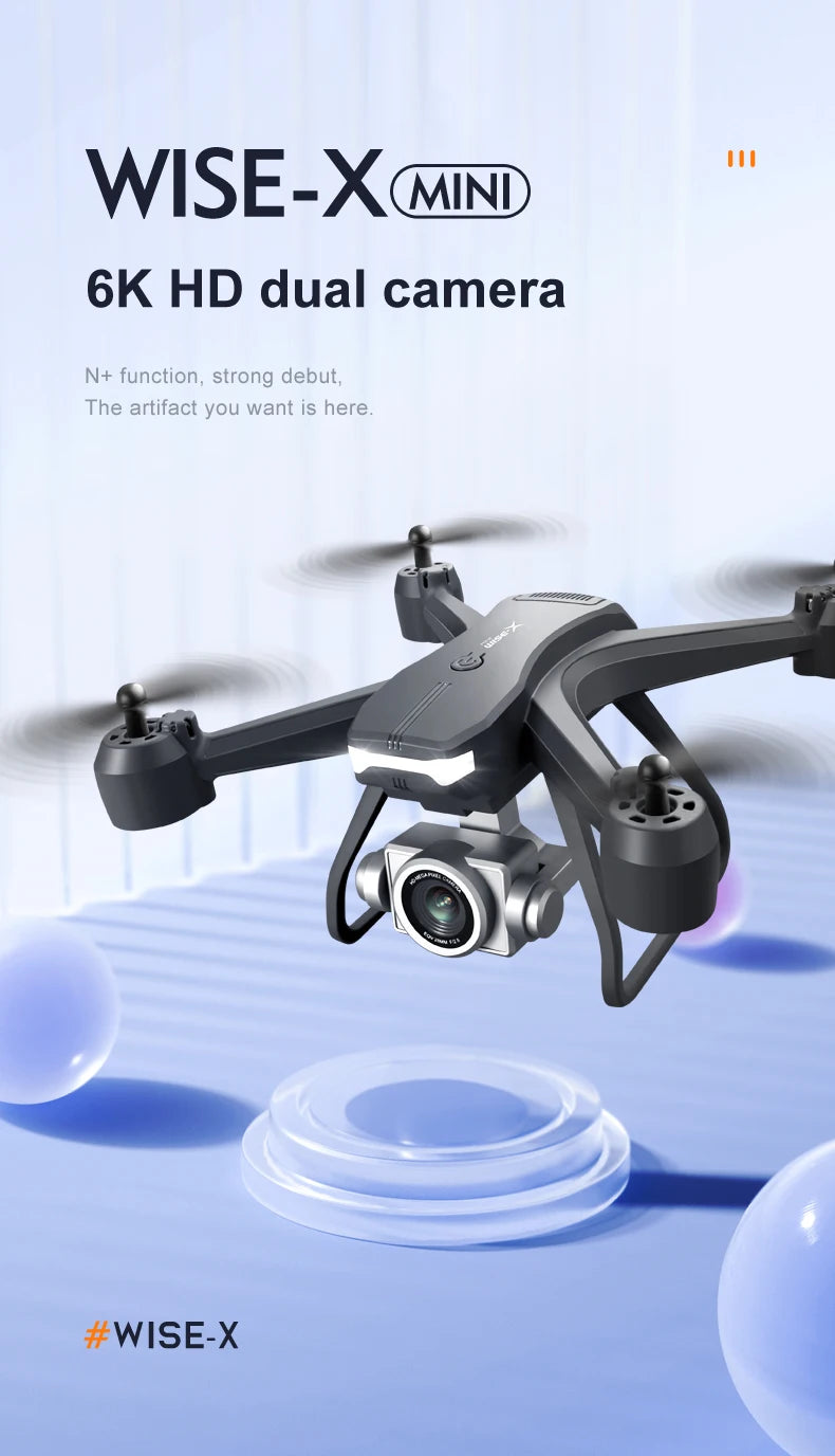 4K Dual Camera Drone: Foldable Beginner GPS Drone with Height Hold Tidesmit