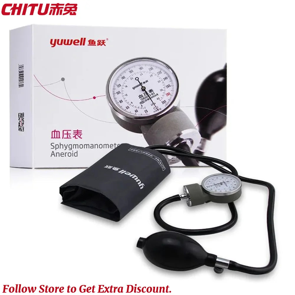Yuwell Classic Blood Pressure Monitor Portable BP Adult Upper Cuff Manometer Tonometer Arm professional Sphygmomanometer Doctor