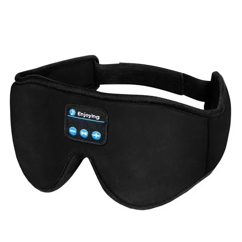 Bluetooth Sleeping Headphones Eye Mask – Soft Wireless Headband for Sleep Black Tidesmit
