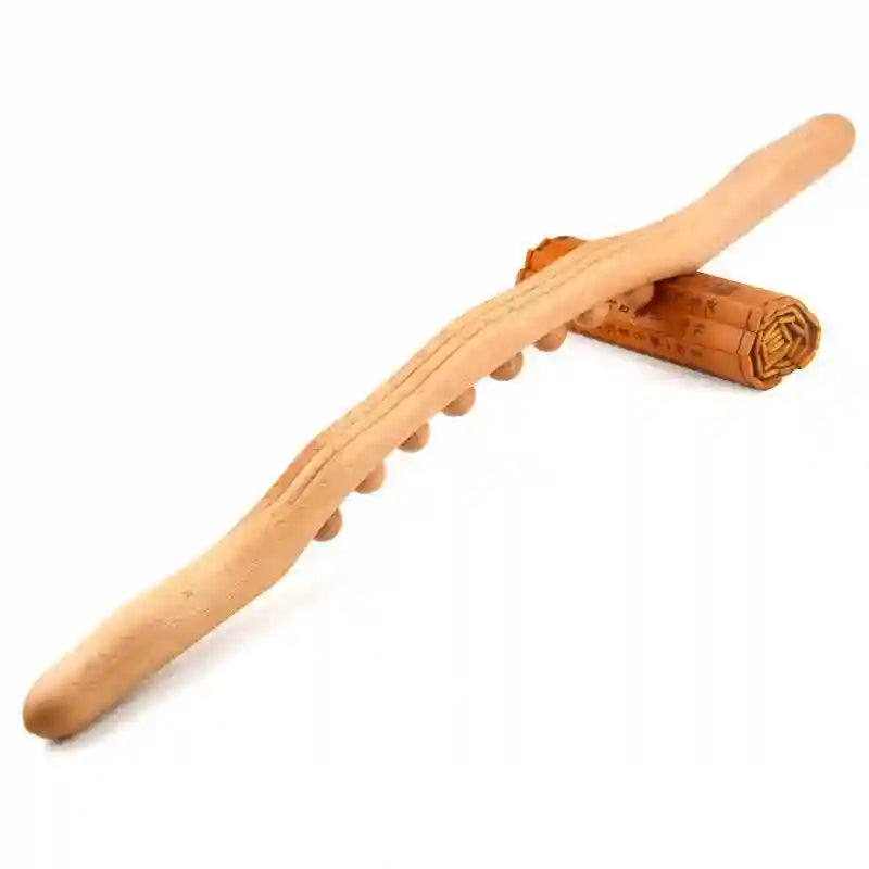 Wooden Gua Sha Massage Roller - Beech Wood Back Muscle Relief Tool Massage Roller Tidesmit