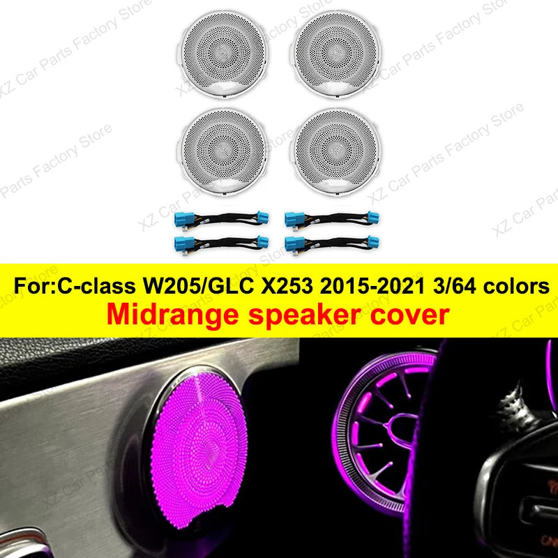 Mercedes Benz W205 X253 64-Color LED Ambient Lighting Kit Midrange cover Tidesmit