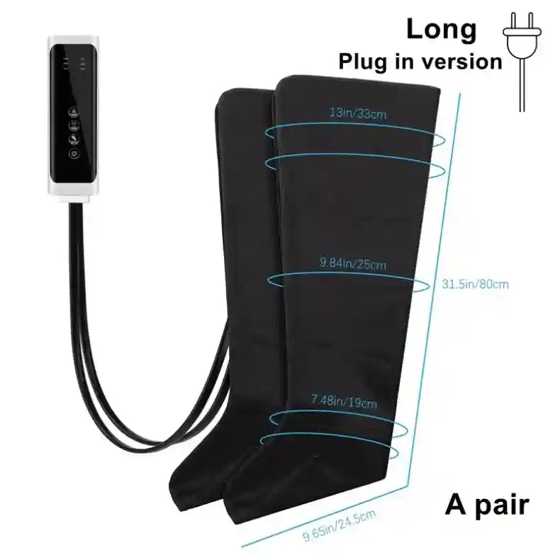 Electric Leg Massager With Remote Air Compression for Calf Therapy Relaxation Treatment Tidesmit