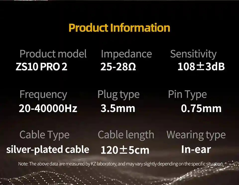 KZ ZS10 Pro 2 HiFi In-Ear Monitors with 4-Level Tuning - Metal Shell Tidesmit