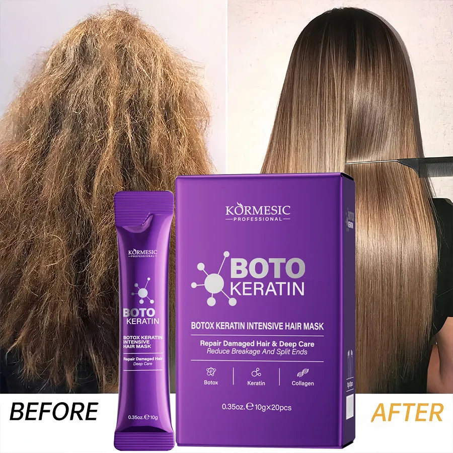 Tidesmit Keratin Hair Mask: 5-second deep repair treatment for smooth, shiny, and frizz-free damaged hair.