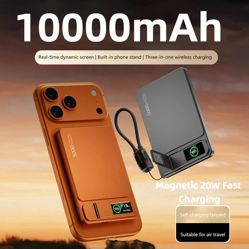 Magnetic Wireless Power Bank 10000mAh with 20W PD Fast Charging Tidesmit