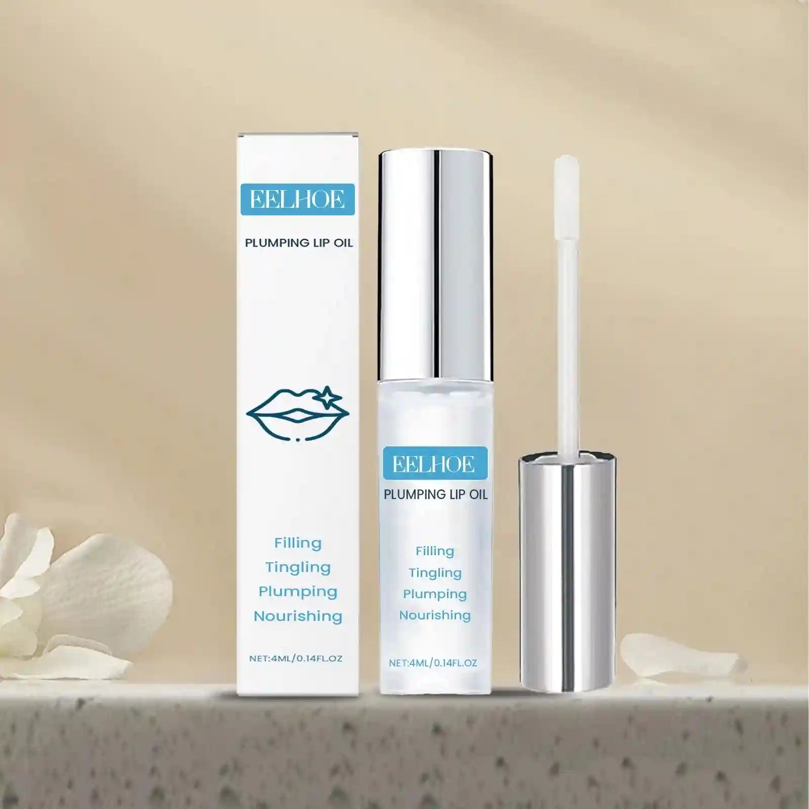 Plumping Lip Oil Moisturizing Gloss – Hydrating Lip Treatment by Tidesmit Lip Care Tidesmit
