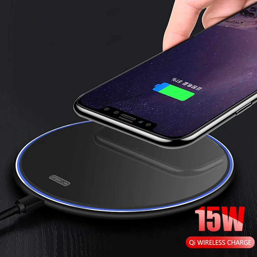 30W Fast Wireless Charger Dock - Qi Certified for iPhone & Android Tidesmit