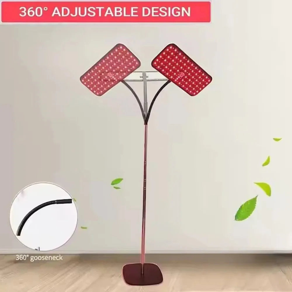 660nm &850nm Infrared Light Device 25W LED Red Light Therapy Lamp with Stand Facial Skin Care for Relief Muscle Joint Pain