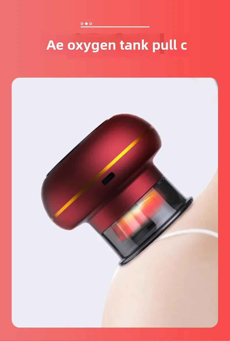 Electric Vacuum Cupping Massager for Back Pain Relief - 12 Gear Model Back Massage Instrument Tidesmit