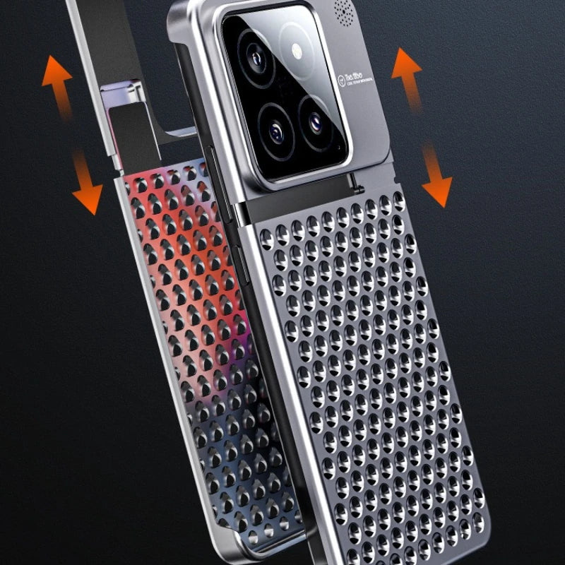 Xiaomi 14 Pro Aluminum Case: Slim Fit Metal Shock-Absorbing Cover Tidesmit