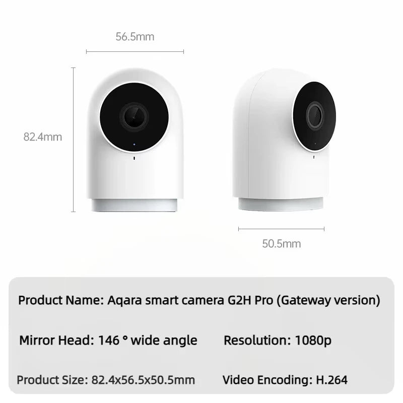 Aqara G2H Pro Smart Camera 1080P HD Gateway Hub Edition Night Vision Mobile Zigbee WIFI IP Surveillance Camera For HomeKit APP