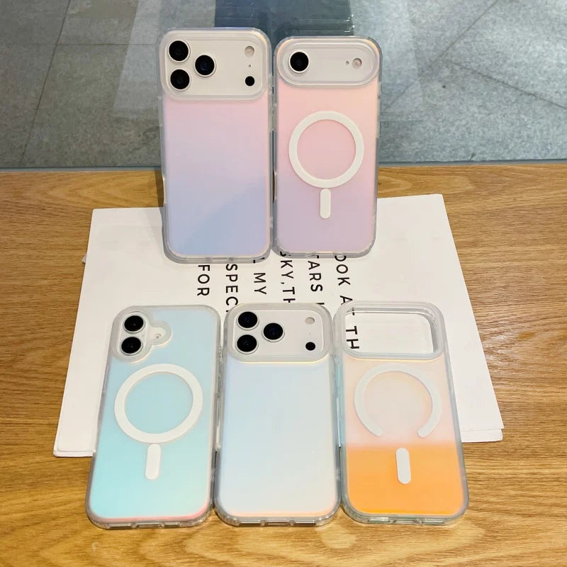 iPhone 17 Pro Max Magnetic Case Laser Gradient Matte - Tidesmit Tidesmit