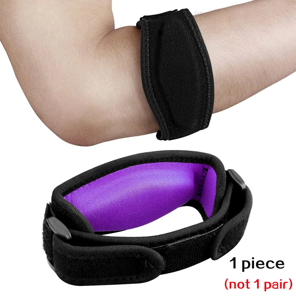1 PCS Tennis Elbow Brace for Tendonitis, Forearm Brace Support Band with Compression Pad and Elbow Strap Wrap for Golfers Unisex