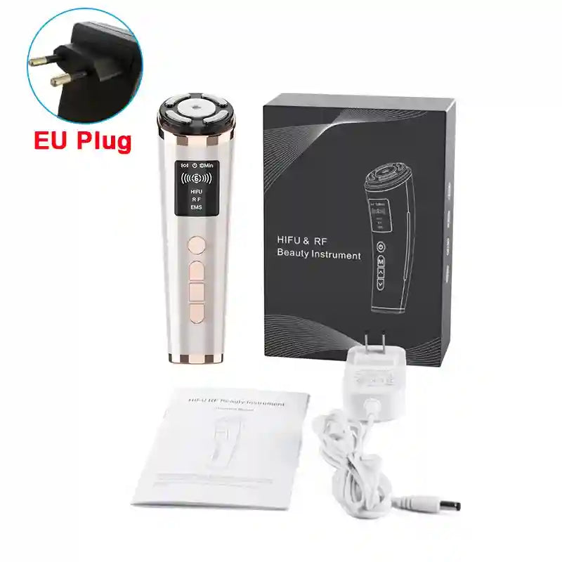 Hifu Face Lifting Machine | Microcurrent Skin Rejuvenation Tool Eye Massage Instrument EU Plug Tidesmit