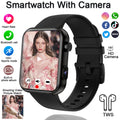 New Smart Watch Women Men Camera Take Photo Record Video Heart rate Sports Fitness Waterproof Bluetooth Call For Android iPhone