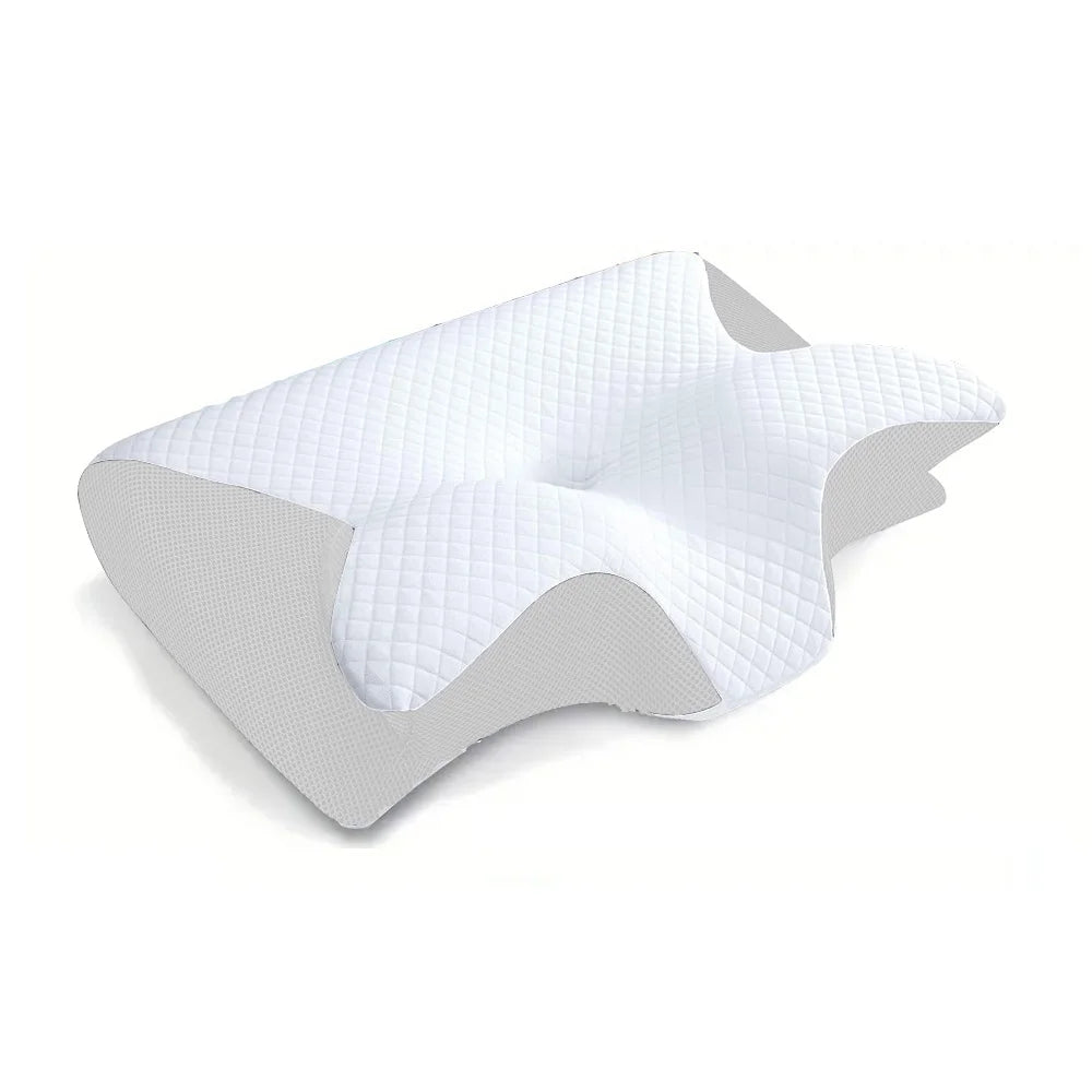 Memory Foam Neck Pillow for Cervical Support - Ergonomic Tidesmit Design Back Massage Instrument Tidesmit