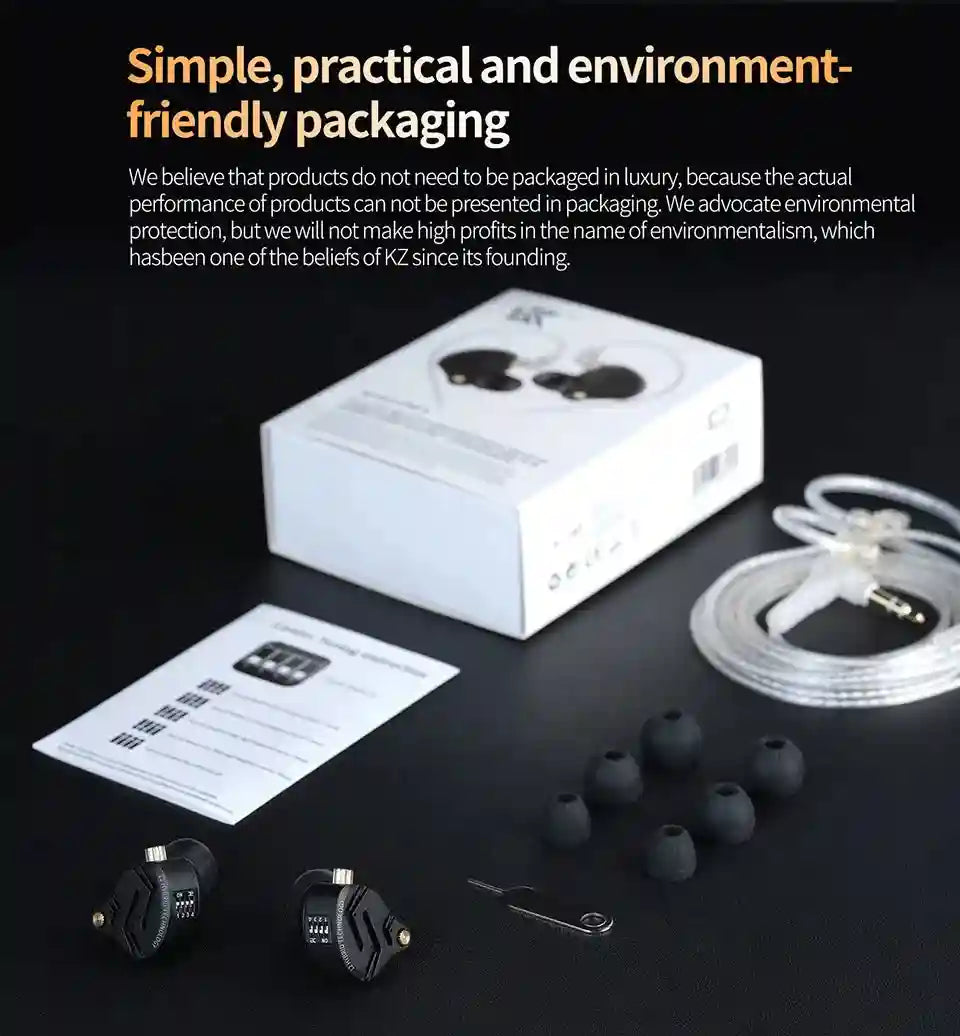 In-Ear Monitor Headphones 1DD+5BA Hybrid HiFi Bass | Tidesmit Tidesmit