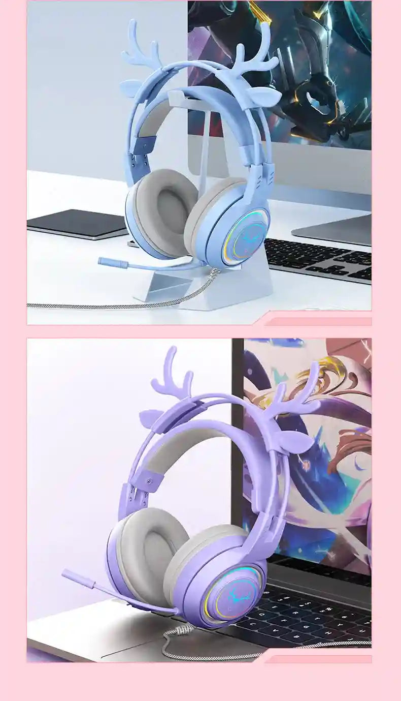 Wired Gaming Headphones Noise Cancelling Over-Ear Headset Tidesmit