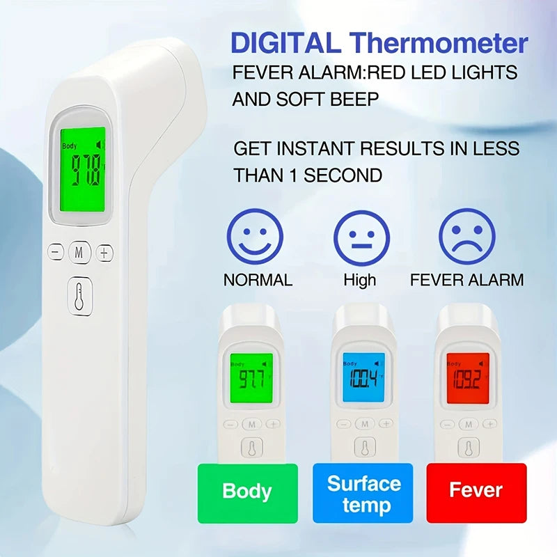 Digital Non-Contact Thermometer Infrared Thermometer Forehead Ear Medical Termometro Body Fever Baby/Adult Temperature