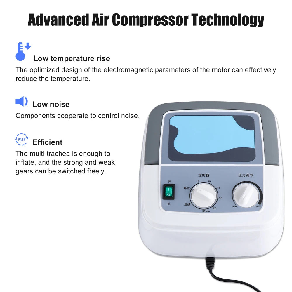Lymphatic Drainage Machine: Electric Air Compression Leg Massager Body Shaping Massage Equipment Tidesmit