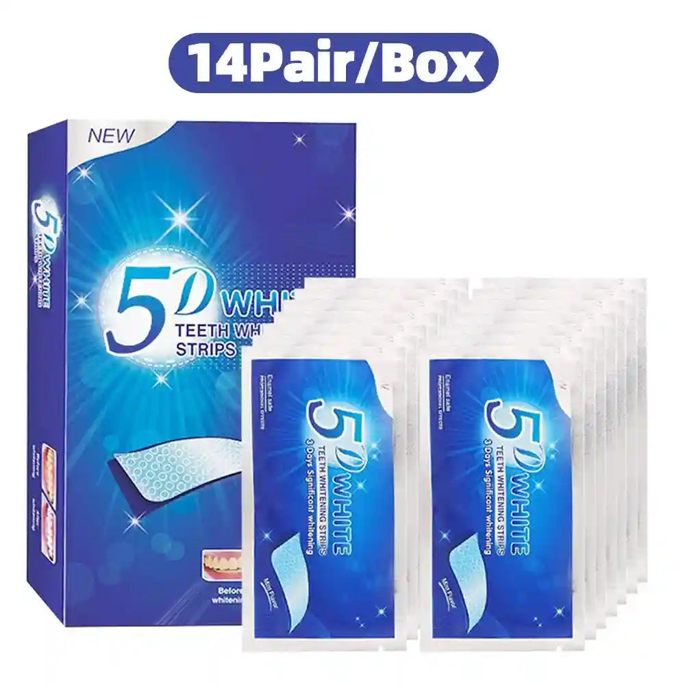 Teeth Whitening Strips for Coffee Stains - Effective Professional Grade Permanent Makeup Machines 14 Pair Tidesmit