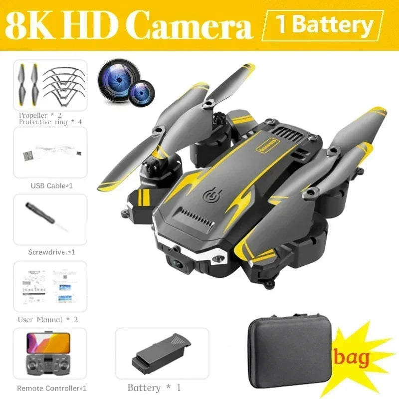 8K GPS Camera Drone Foldable Quadcopter with Obstacle Avoidance YL-8K dual camera Tidesmit