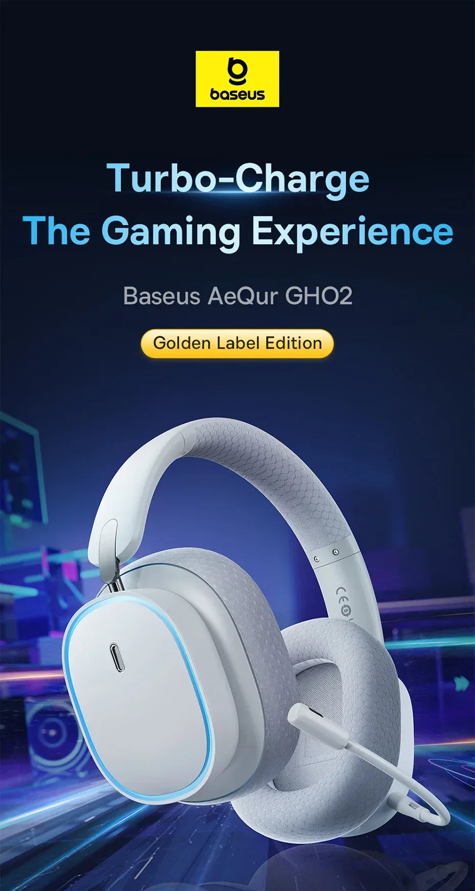 Wireless Gaming Headset 2.4G Bluetooth RGB by Tidesmit Tidesmit