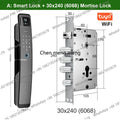 DF5 Tuya WiFi Camera Smart Lock 3D Face Recognition Digital Fingerprint Electronic Tuya Smart Door Lock APP/Key/Card