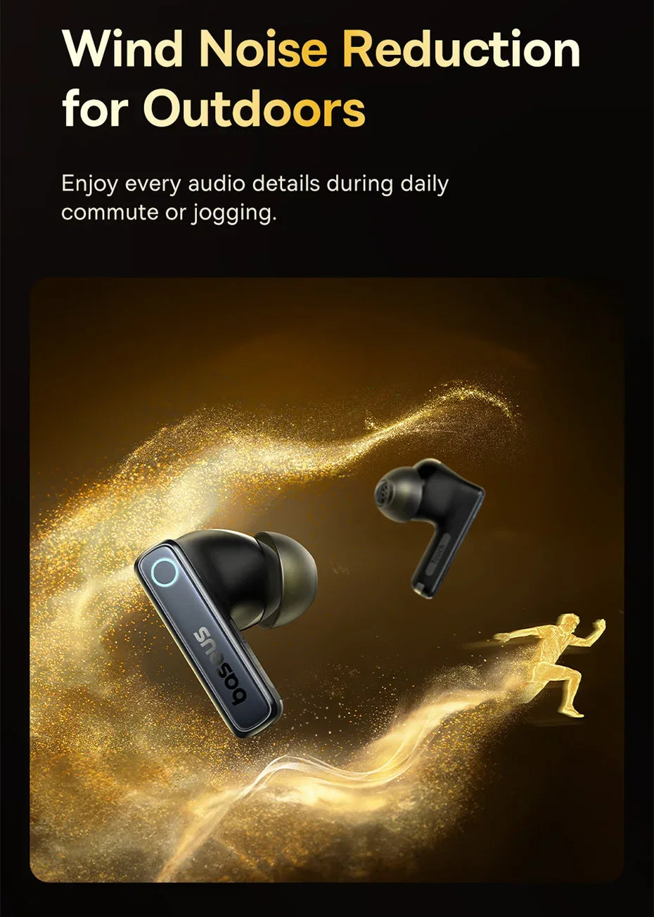 Tidesmit Wireless Noise Canceling Earbuds - 65Hr Playtime Bluetooth 5.3 Tidesmit