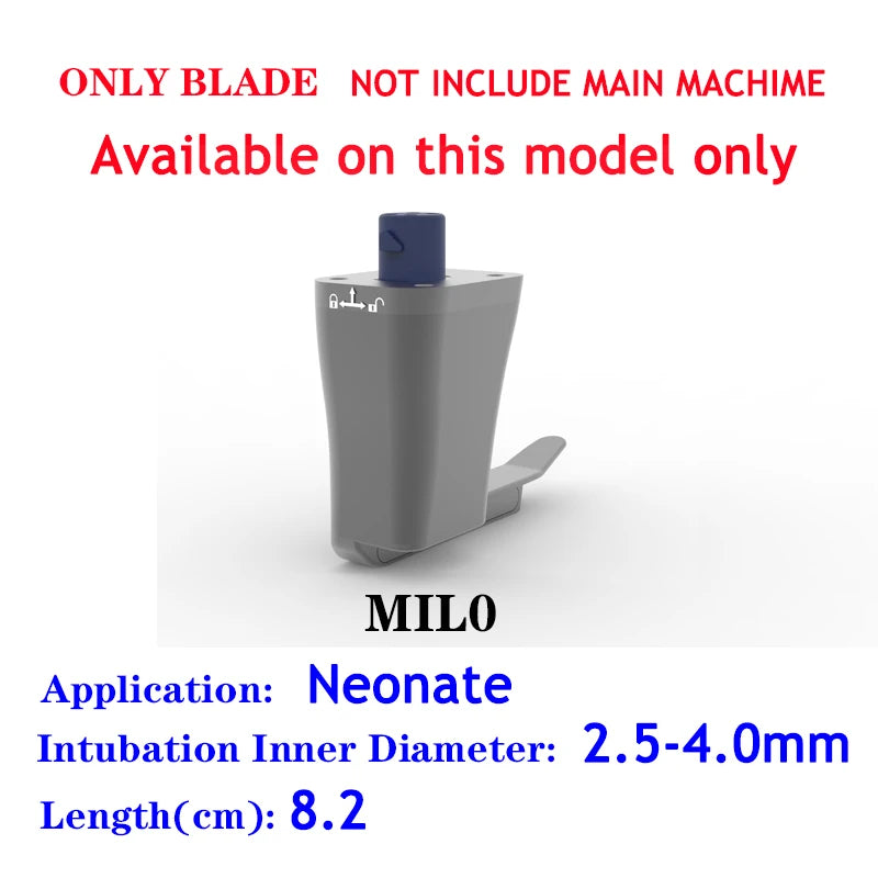 Accessories for Video Laryngoscope Stainless Steel Blades, Laryngeal Mask Airway, guide wire, and Screen