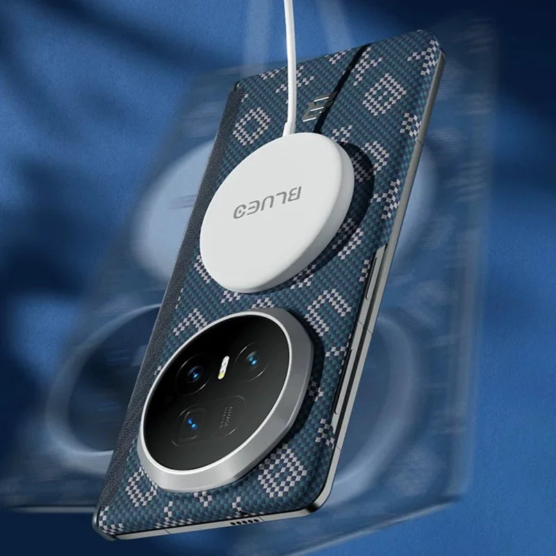 Honor Magic V5 Carbon Fiber Case – Slim Wireless Charging Cover Tidesmit