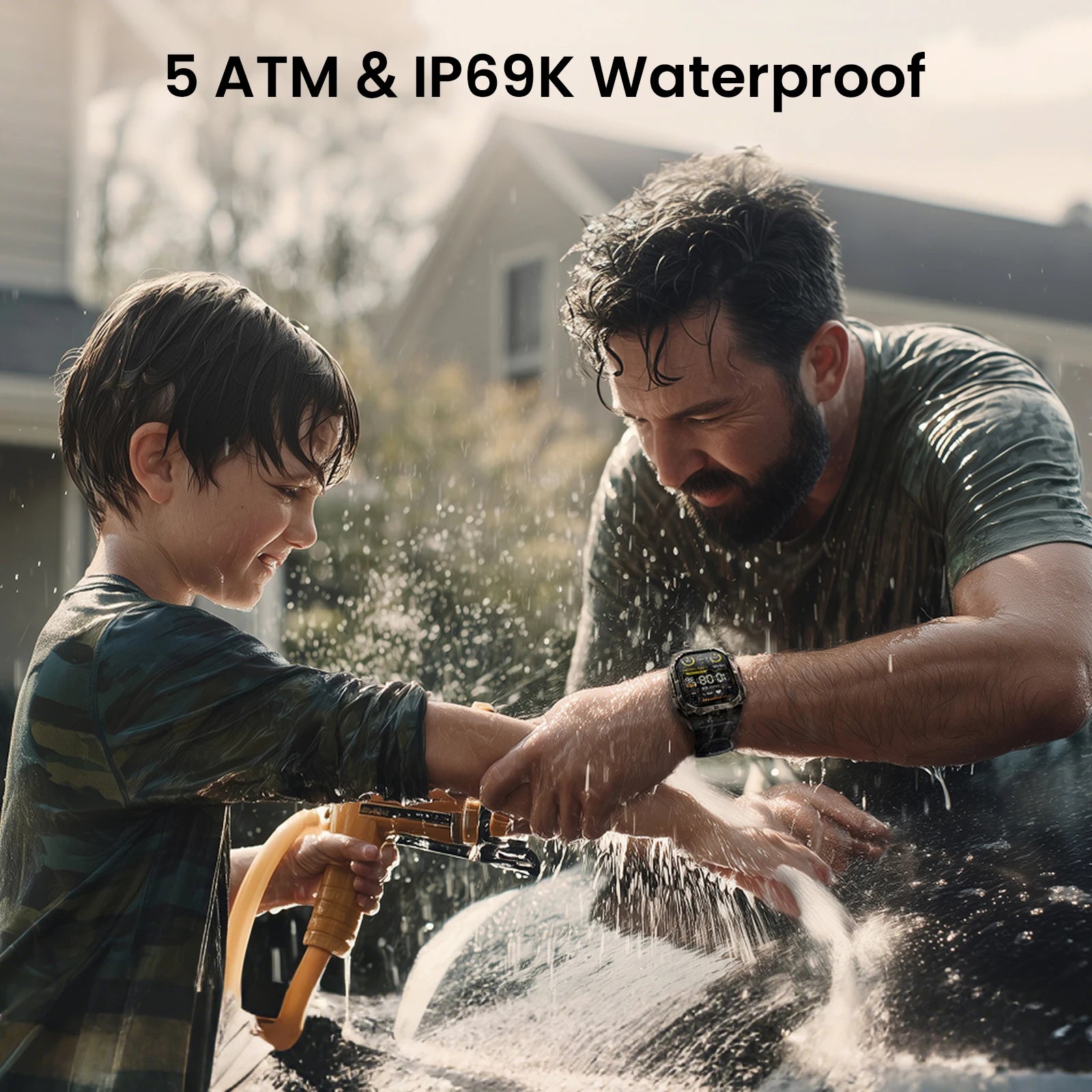KOSPET TANK M4C Smartwatch for Men Tactical Outdoor Watch with Walkie-Talkie & GPS Military-Grade Durability 5ATM Waterproof