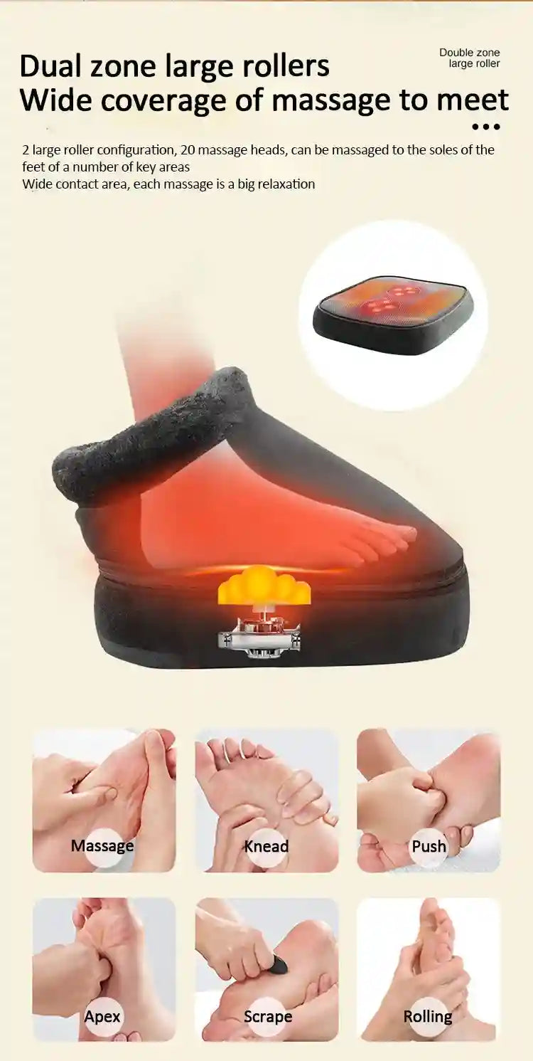 Electric Foot Massager with Heat for Deep Tissue Muscle Relief Massage Roller Tidesmit