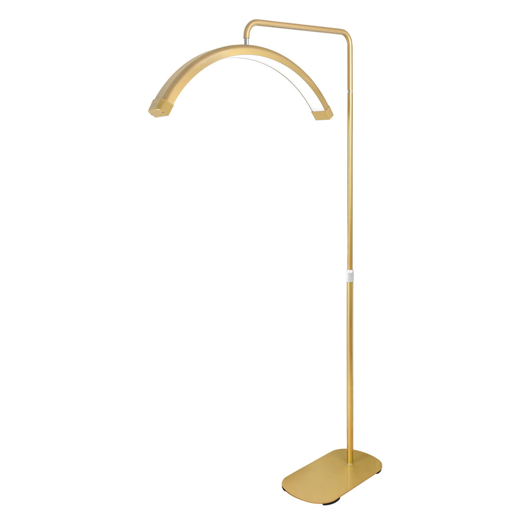 Half Moon Lash Light with Adjustable Tripod for Professional Salons Gold Tidesmit