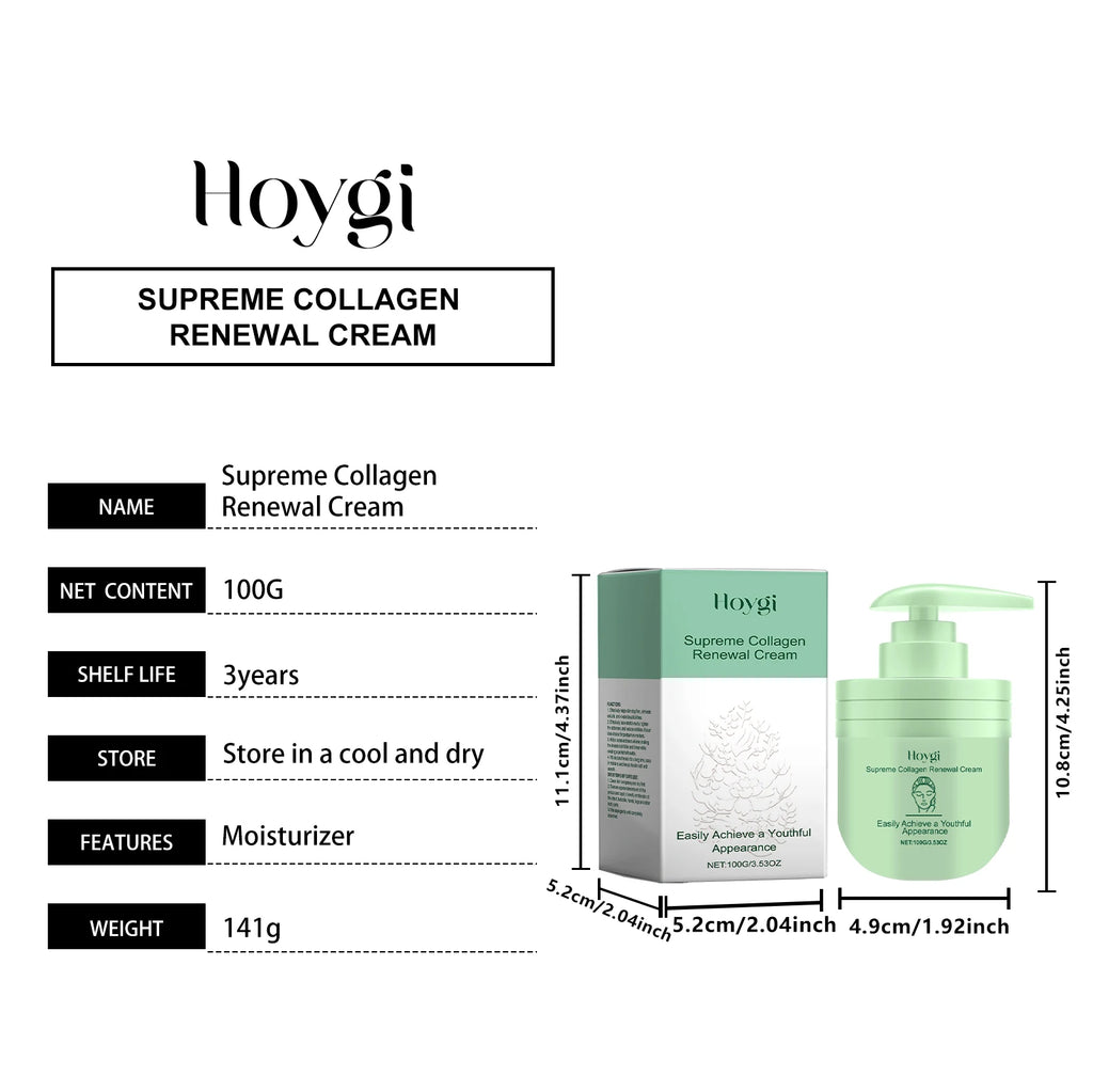 Hoygi Collagen Body Lotion for Dry Skin Hydrating Firming Cream with Niacinamide Smooth Skin Daily Moisturizer for Women 100g