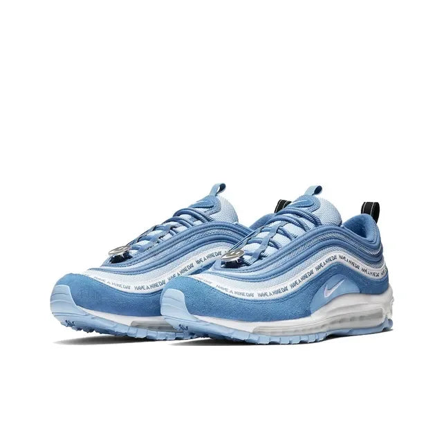BQ9130-400 Nike Air Max 97 Men Women Vintage Jogging Shoes Flexible Shock Absorbing Comfort Sports Footwear
