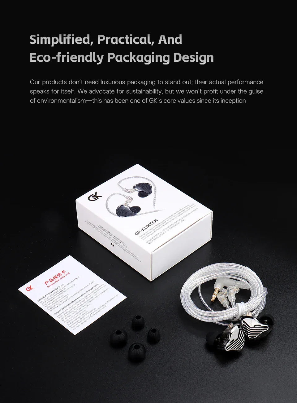 HiFi Wired Earbuds With Heavy Bass & Detachable 2-Pin Cable | Tidesmit Tidesmit